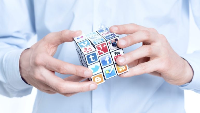 social media rubik's cube